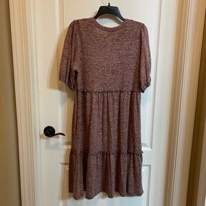 Knox Rose Marled Maroon Knit Dress